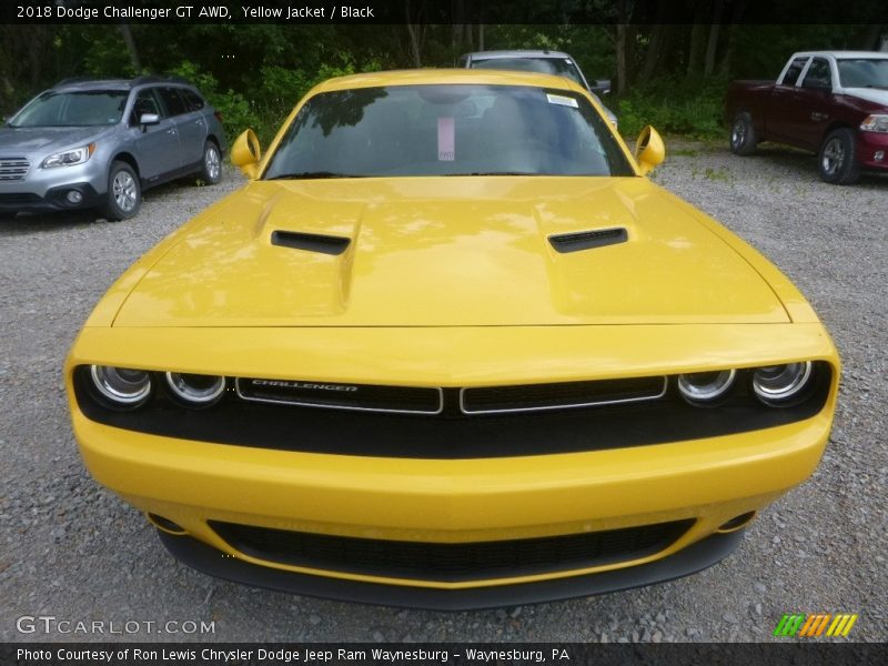 Yellow Jacket / Black 2018 Dodge Challenger GT AWD