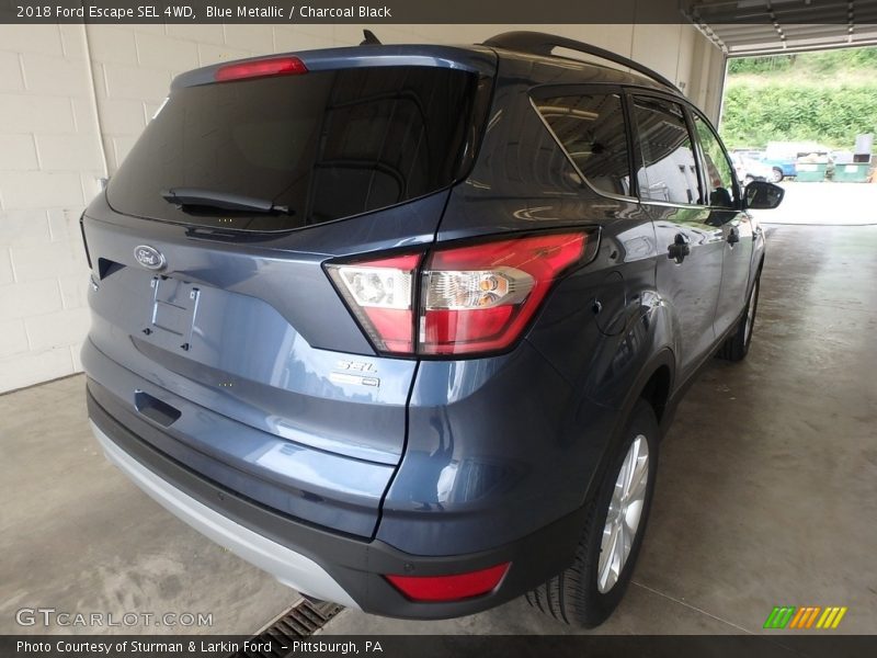 Blue Metallic / Charcoal Black 2018 Ford Escape SEL 4WD
