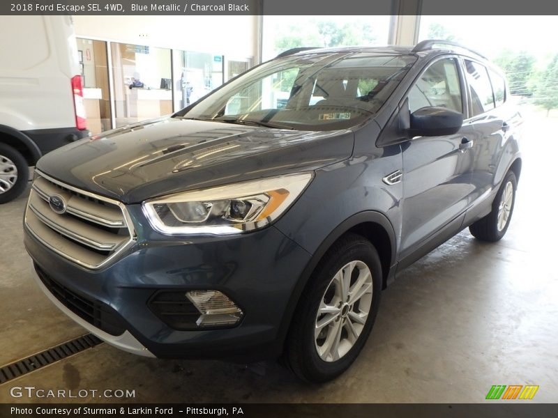 Blue Metallic / Charcoal Black 2018 Ford Escape SEL 4WD