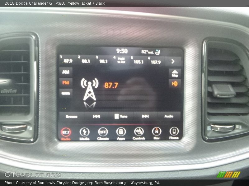 Yellow Jacket / Black 2018 Dodge Challenger GT AWD