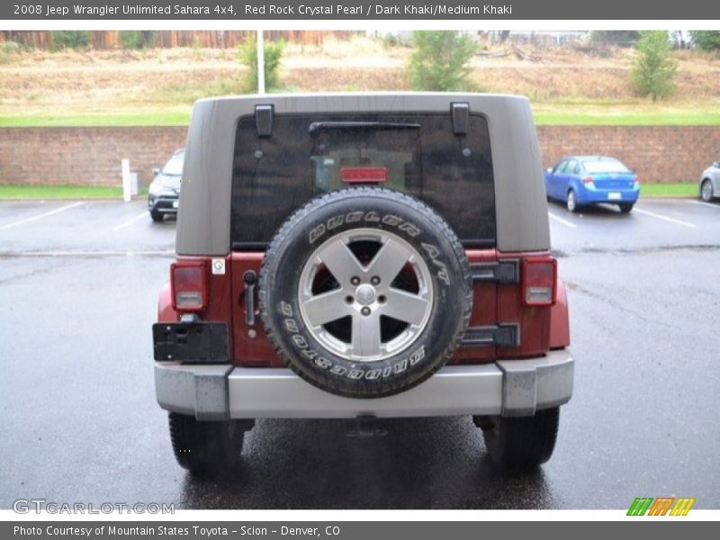 Red Rock Crystal Pearl / Dark Khaki/Medium Khaki 2008 Jeep Wrangler Unlimited Sahara 4x4