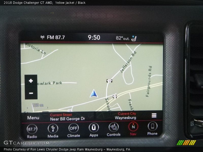 Yellow Jacket / Black 2018 Dodge Challenger GT AWD