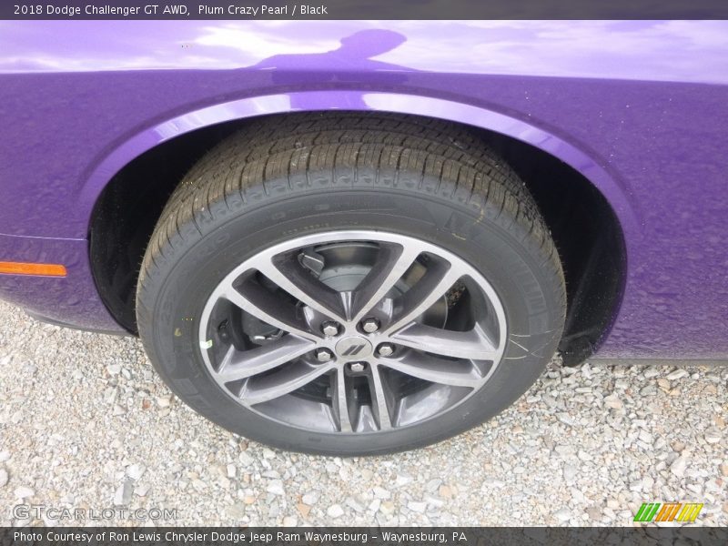 Plum Crazy Pearl / Black 2018 Dodge Challenger GT AWD