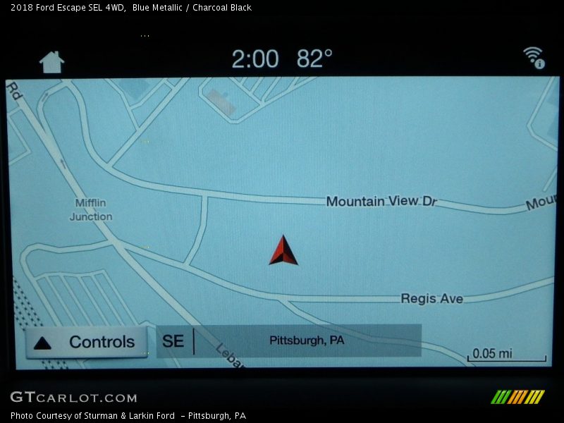 Blue Metallic / Charcoal Black 2018 Ford Escape SEL 4WD