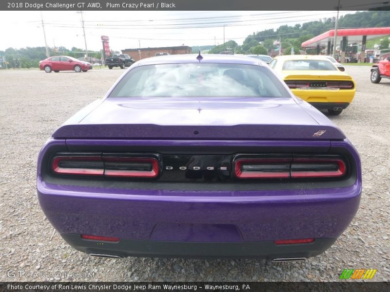 Plum Crazy Pearl / Black 2018 Dodge Challenger GT AWD