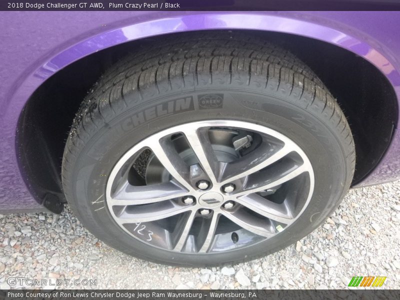 Plum Crazy Pearl / Black 2018 Dodge Challenger GT AWD