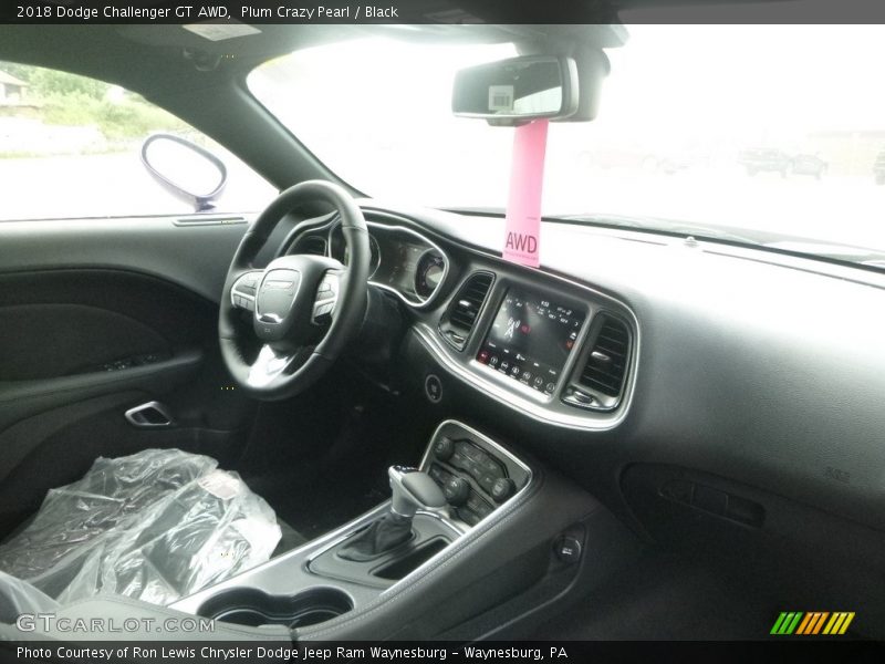 Plum Crazy Pearl / Black 2018 Dodge Challenger GT AWD