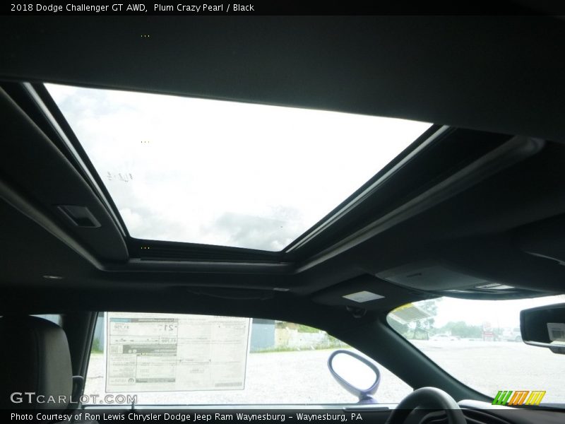 Plum Crazy Pearl / Black 2018 Dodge Challenger GT AWD
