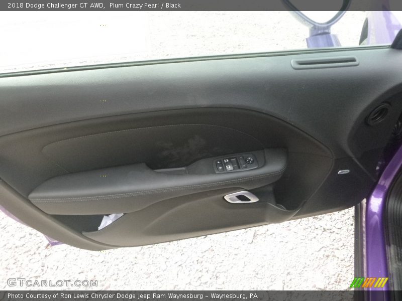 Plum Crazy Pearl / Black 2018 Dodge Challenger GT AWD