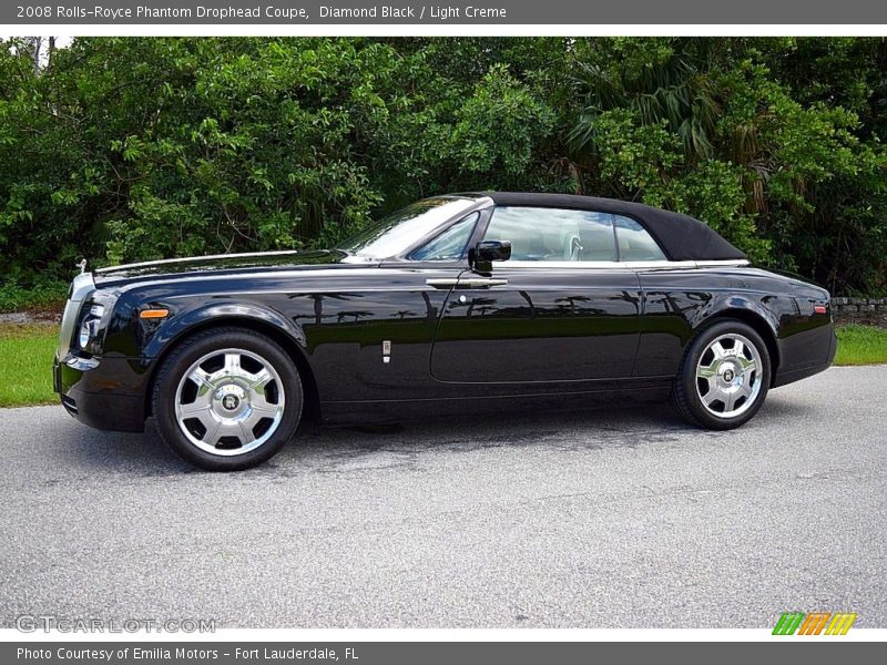 Diamond Black / Light Creme 2008 Rolls-Royce Phantom Drophead Coupe