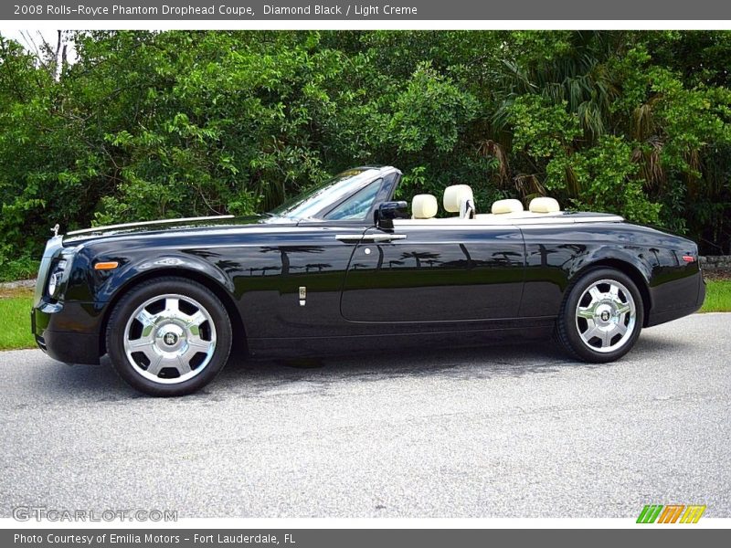 Diamond Black / Light Creme 2008 Rolls-Royce Phantom Drophead Coupe