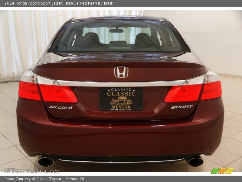 Basque Red Pearl II / Black 2014 Honda Accord Sport Sedan