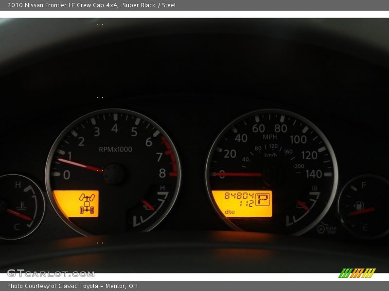 Super Black / Steel 2010 Nissan Frontier LE Crew Cab 4x4