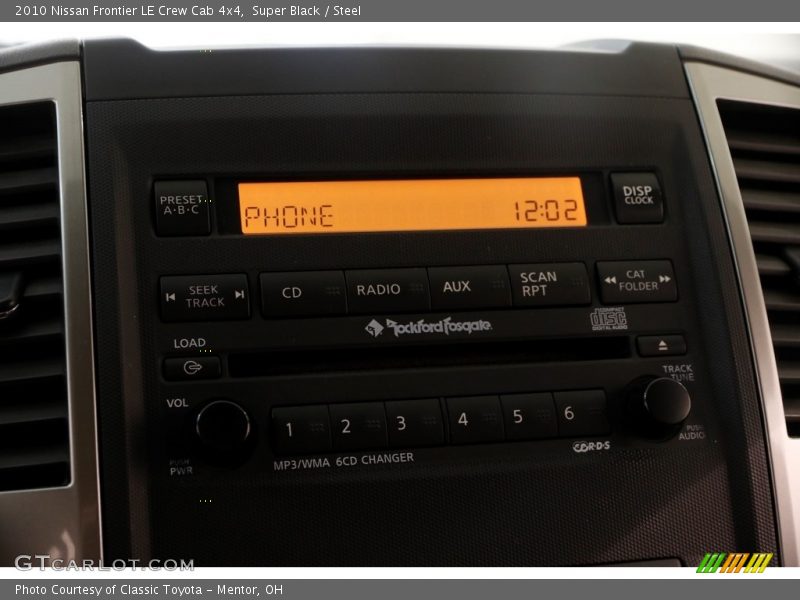 Super Black / Steel 2010 Nissan Frontier LE Crew Cab 4x4