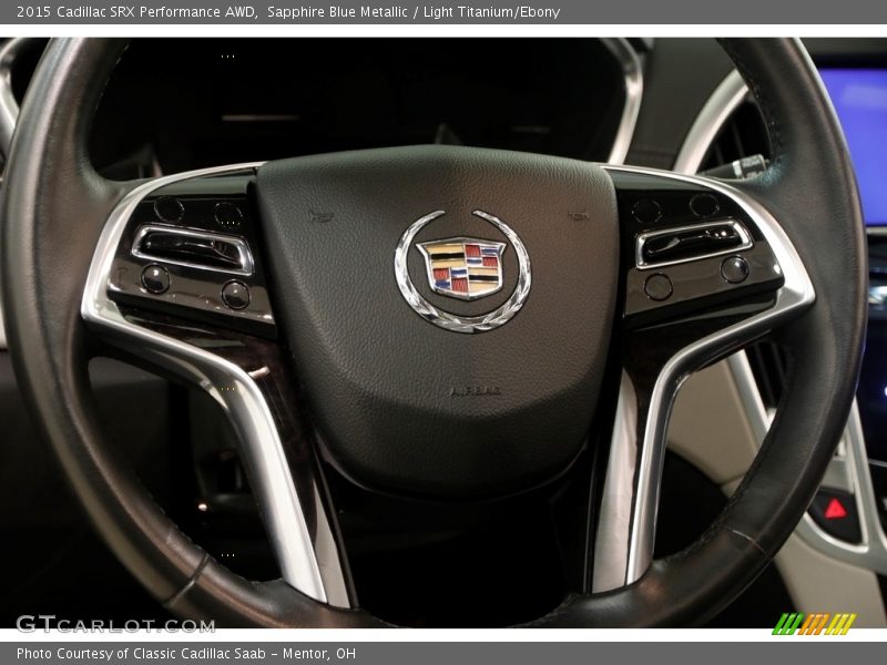 Sapphire Blue Metallic / Light Titanium/Ebony 2015 Cadillac SRX Performance AWD