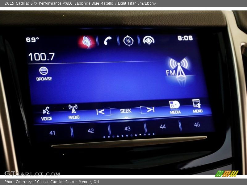 Sapphire Blue Metallic / Light Titanium/Ebony 2015 Cadillac SRX Performance AWD