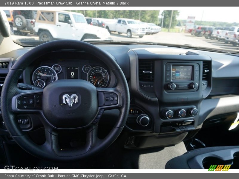 Granite Crystal Metallic / Black 2019 Ram 1500 Tradesman Crew Cab