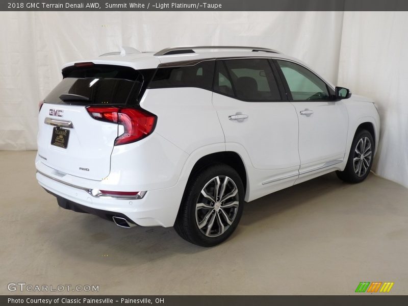 Summit White / ­Light Platinum/­Taupe 2018 GMC Terrain Denali AWD