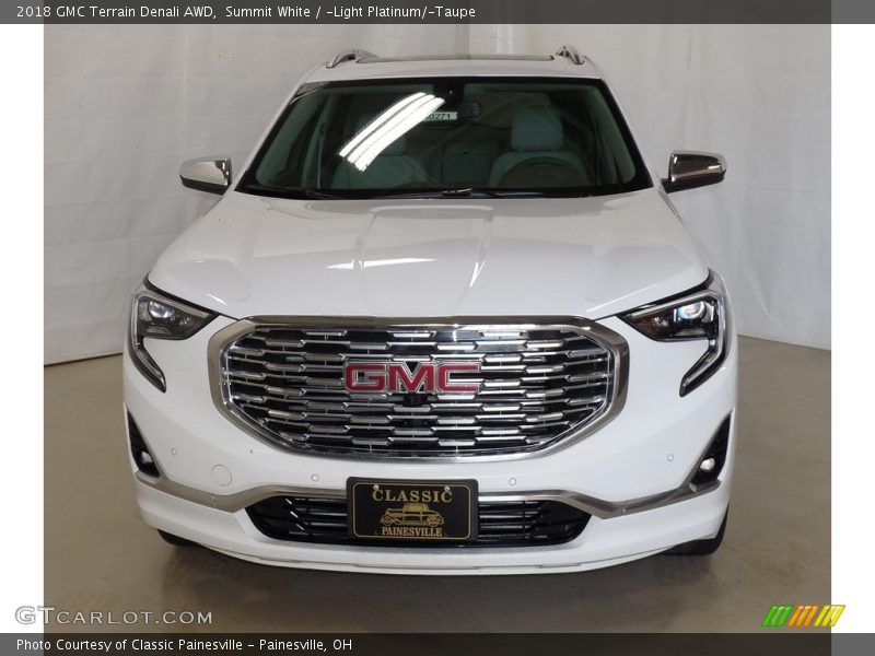Summit White / ­Light Platinum/­Taupe 2018 GMC Terrain Denali AWD