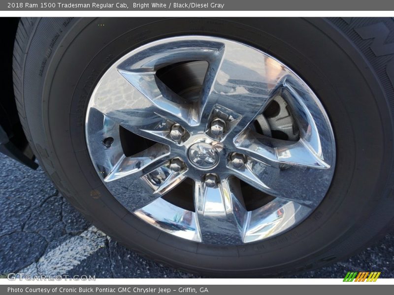 Bright White / Black/Diesel Gray 2018 Ram 1500 Tradesman Regular Cab