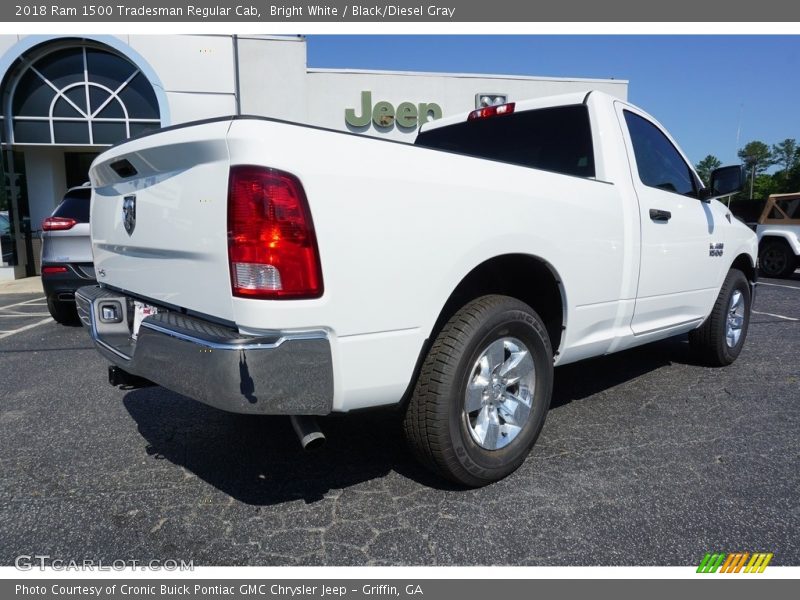 Bright White / Black/Diesel Gray 2018 Ram 1500 Tradesman Regular Cab