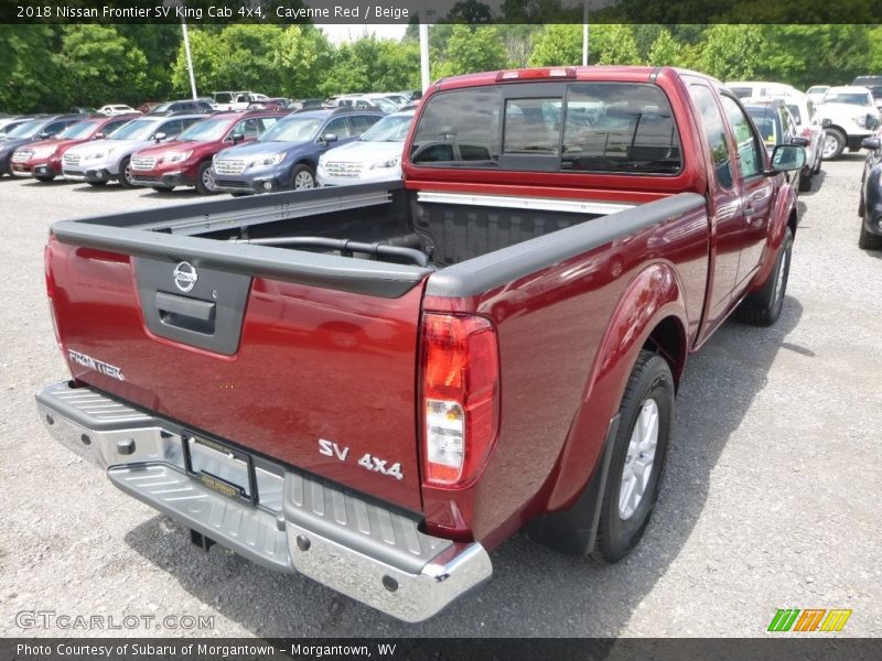 Cayenne Red / Beige 2018 Nissan Frontier SV King Cab 4x4