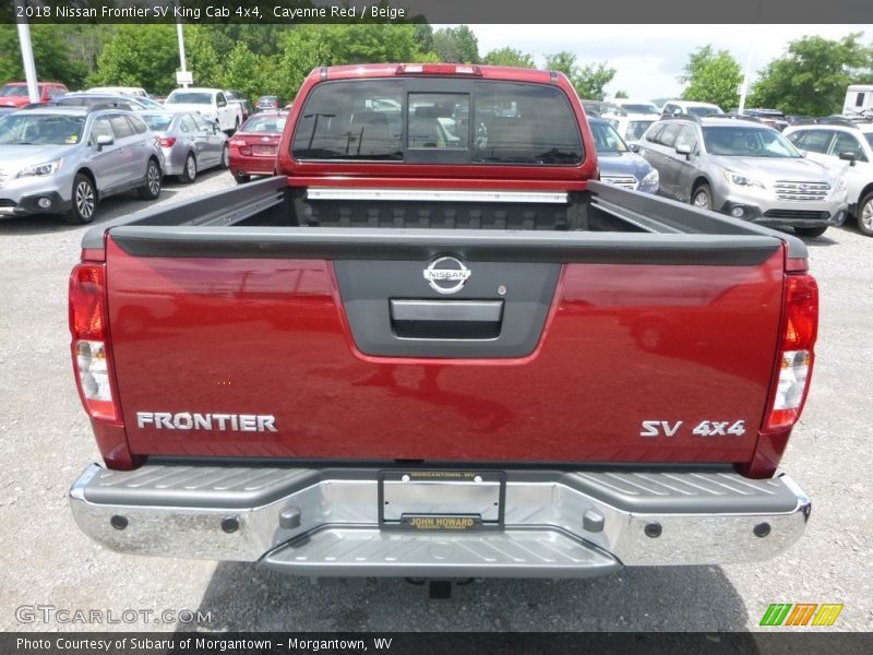 Cayenne Red / Beige 2018 Nissan Frontier SV King Cab 4x4