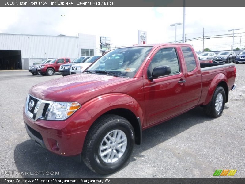 Cayenne Red / Beige 2018 Nissan Frontier SV King Cab 4x4