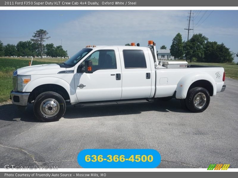 Oxford White / Steel 2011 Ford F350 Super Duty XLT Crew Cab 4x4 Dually