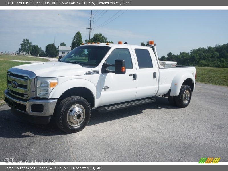 Oxford White / Steel 2011 Ford F350 Super Duty XLT Crew Cab 4x4 Dually
