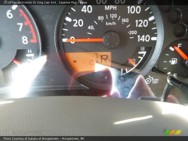 Cayenne Red / Beige 2018 Nissan Frontier SV King Cab 4x4