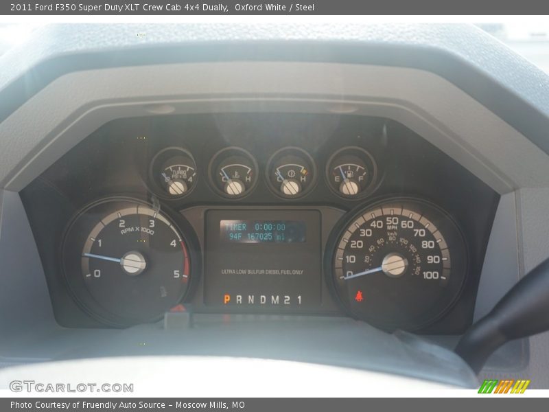 Oxford White / Steel 2011 Ford F350 Super Duty XLT Crew Cab 4x4 Dually