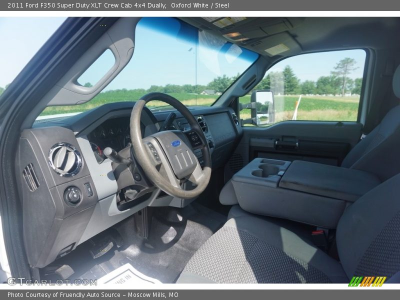 Oxford White / Steel 2011 Ford F350 Super Duty XLT Crew Cab 4x4 Dually