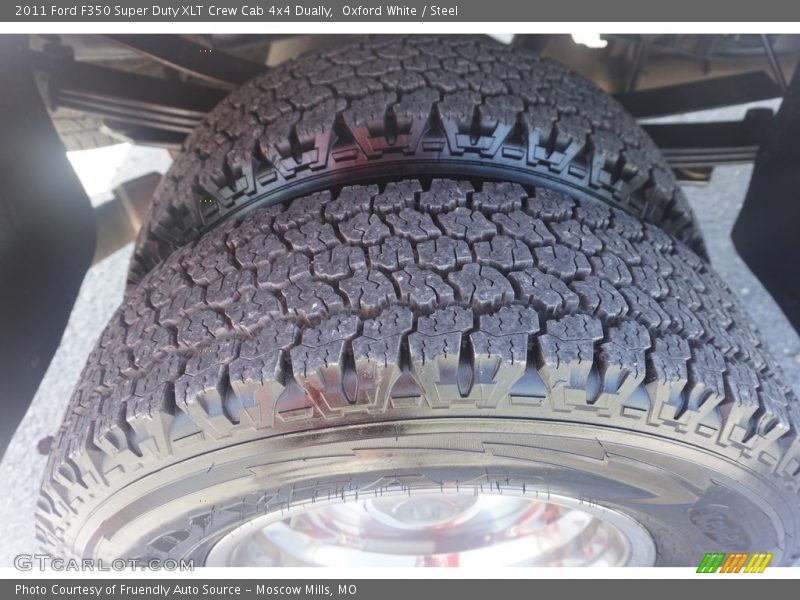 Oxford White / Steel 2011 Ford F350 Super Duty XLT Crew Cab 4x4 Dually