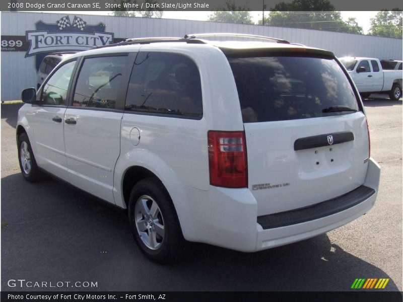 Stone White / Dark Slate/Light Shale 2008 Dodge Grand Caravan SE