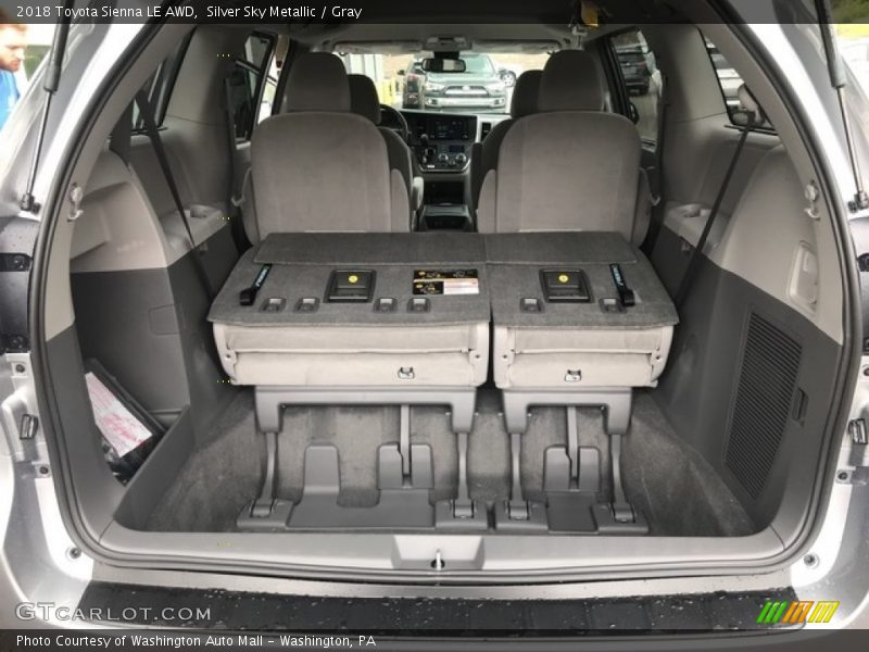 Silver Sky Metallic / Gray 2018 Toyota Sienna LE AWD