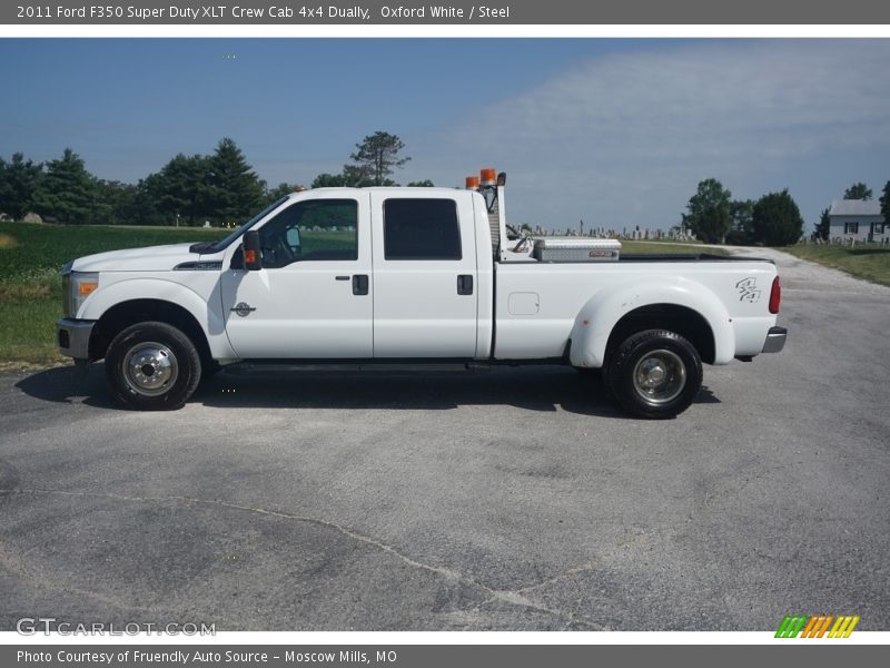 Oxford White / Steel 2011 Ford F350 Super Duty XLT Crew Cab 4x4 Dually