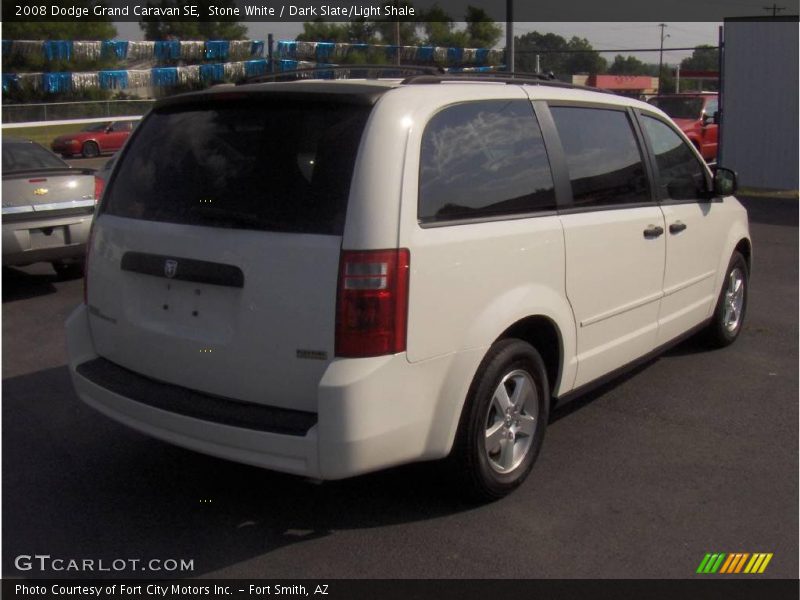 Stone White / Dark Slate/Light Shale 2008 Dodge Grand Caravan SE