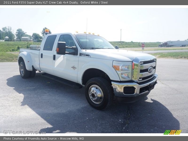 Oxford White / Steel 2011 Ford F350 Super Duty XLT Crew Cab 4x4 Dually