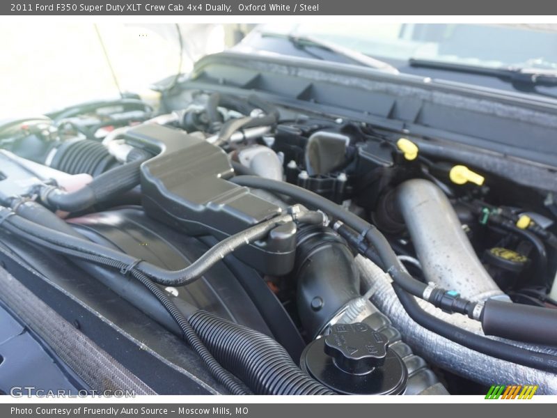 Oxford White / Steel 2011 Ford F350 Super Duty XLT Crew Cab 4x4 Dually