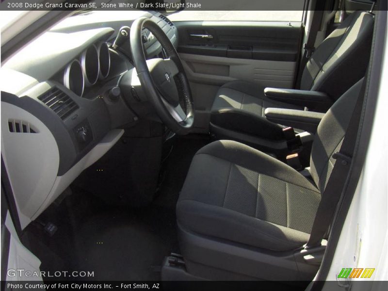 Stone White / Dark Slate/Light Shale 2008 Dodge Grand Caravan SE