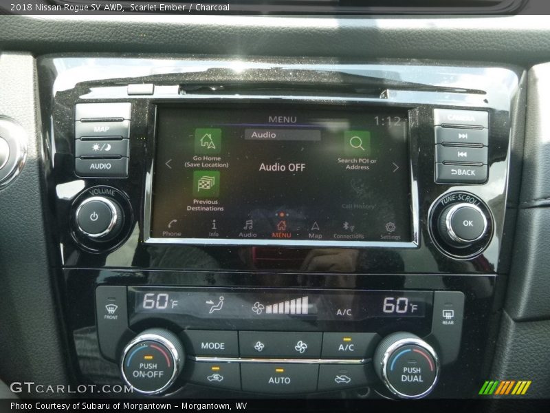 Scarlet Ember / Charcoal 2018 Nissan Rogue SV AWD