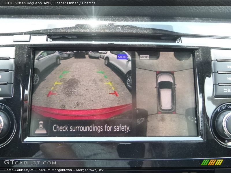 Scarlet Ember / Charcoal 2018 Nissan Rogue SV AWD