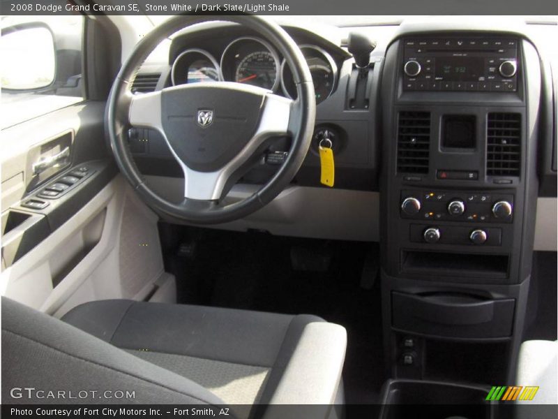 Stone White / Dark Slate/Light Shale 2008 Dodge Grand Caravan SE