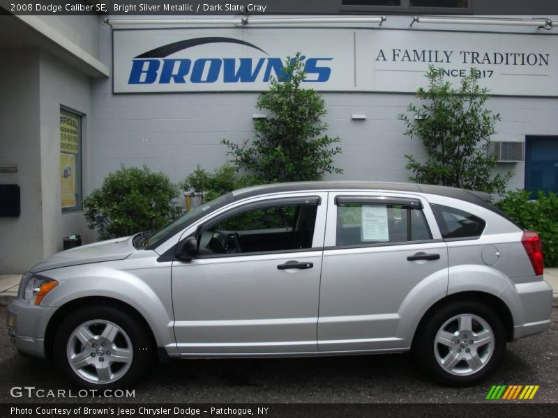 Bright Silver Metallic / Dark Slate Gray 2008 Dodge Caliber SE