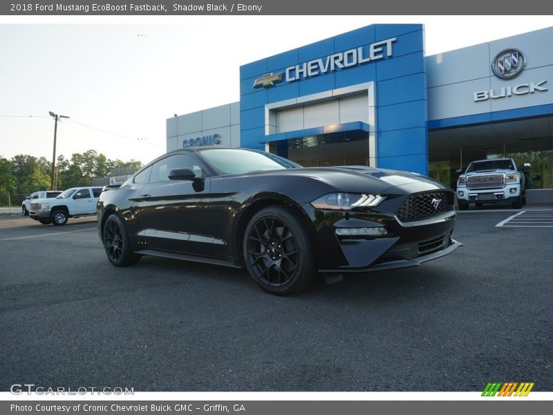 Shadow Black / Ebony 2018 Ford Mustang EcoBoost Fastback