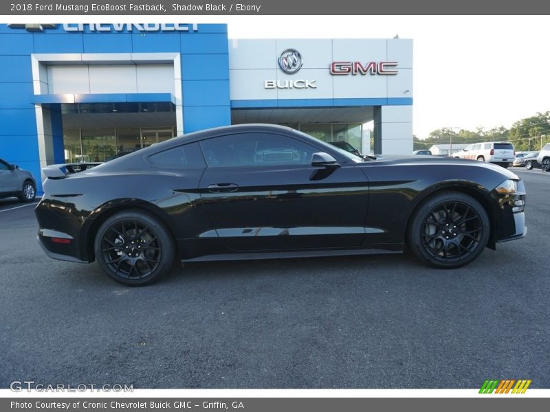 Shadow Black / Ebony 2018 Ford Mustang EcoBoost Fastback