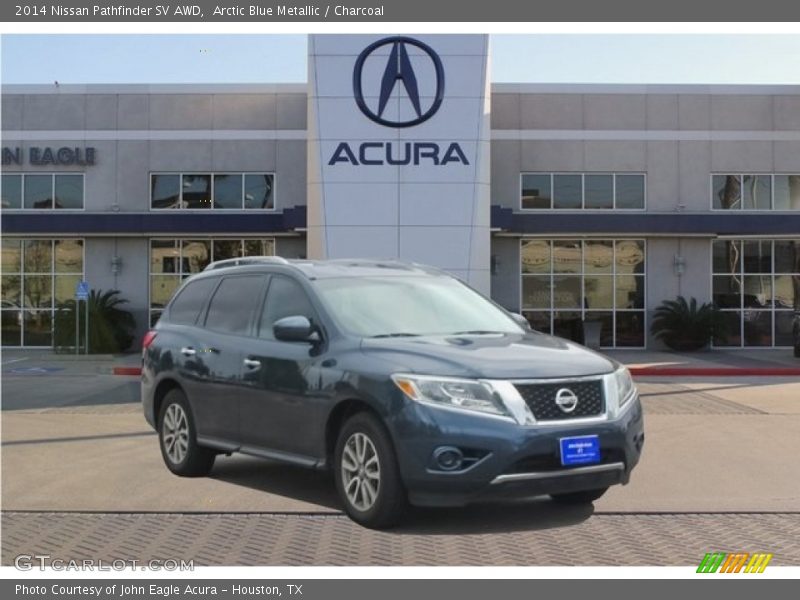 Arctic Blue Metallic / Charcoal 2014 Nissan Pathfinder SV AWD