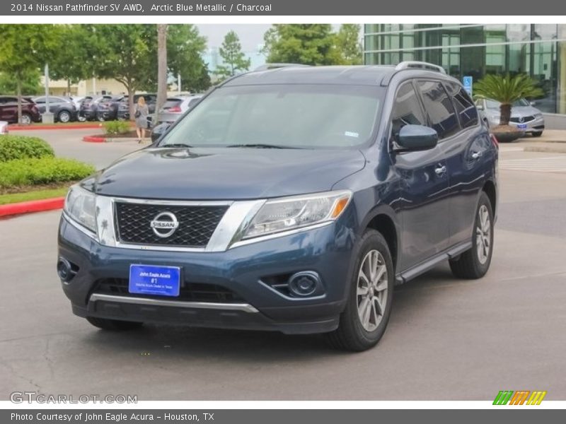 Arctic Blue Metallic / Charcoal 2014 Nissan Pathfinder SV AWD