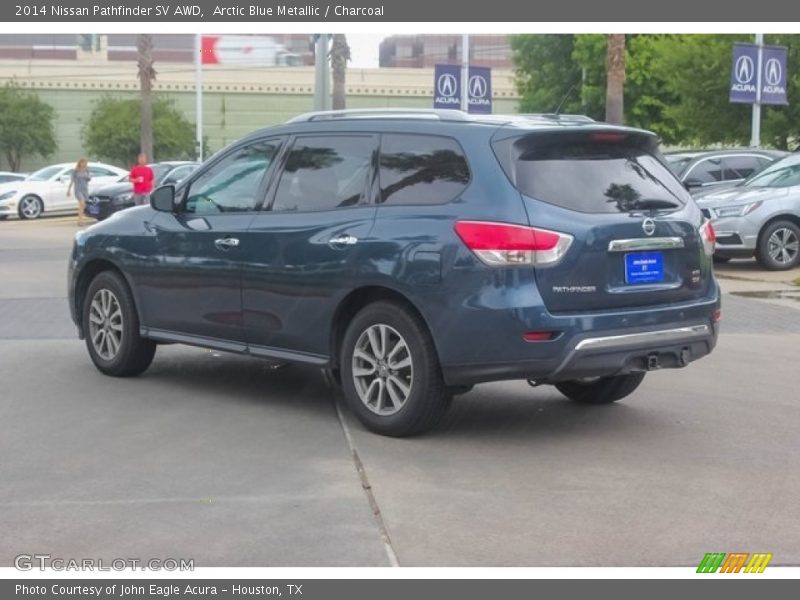 Arctic Blue Metallic / Charcoal 2014 Nissan Pathfinder SV AWD